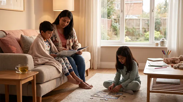 The In-Between Days: Gentle Activities for a Kid Who's Almost (But Not Quite) Better